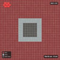 Interlock (Pasco) 10x10 cm · SQ11-151 · Central Square Medallion