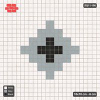 Interlock (Pasco) 10x10 cm · SQ11-156 · Central Diamond Medallion