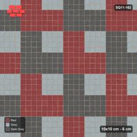 Interlock (Pasco) 10x10 cm · SQ11-162 · Quadrant Medallion Tiles