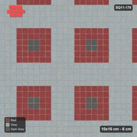Interlock (Pasco) 10x10 cm · SQ11-170 · Nested Square Medallion Tiles