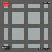 Interlock (Pasco) 10x10 cm · SQ11-173 · 20 cm Border with Plaza Grid Field