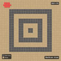 Interlock (Pasco) 10x10 cm · SQ11-176 · 20 cm Border with Rings Field