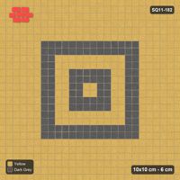 Interlock (Pasco) 10x10 cm · SQ11-182 · 40 cm Border with Rings Field
