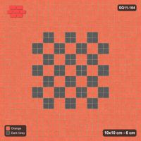 Interlock (Pasco) 10x10 cm · SQ11-184 · 60 cm Border with Checker Field