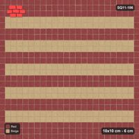 Interlock (Pasco) 10x10 cm · SQ11-186 · 10 cm Border with Course Stripes Field