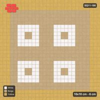 Interlock (Pasco) 10x10 cm · SQ11-188 · 30 cm Border with Medallion Tiles Field