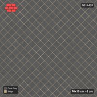 Interlock (Pasco) 10x10 cm · SQ11-220 · Diagonal Stack in Kerb Frame