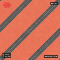 Interlock (Pasco) 10x10 cm · SQ11-222 · Diagonal Running with Stripes