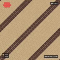 Interlock (Pasco) 10x10 cm · SQ11-223 · Diagonal Running with Stripes