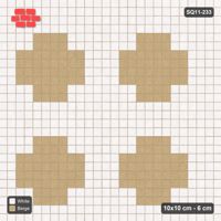 Interlock (Pasco) 10x10 cm · SQ11-233 · Stepped Cross Motif Field