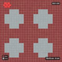 Interlock (Pasco) 10x10 cm · SQ11-235 · Stepped Cross Motif Field