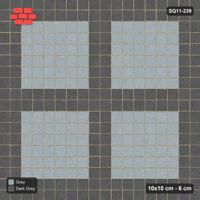 Interlock (Pasco) 10x10 cm · SQ11-239 · Plaza Grid in Kerb Frame