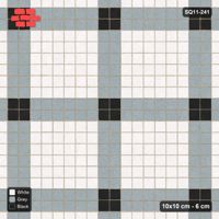 Interlock (Pasco) 10x10 cm · SQ11-241 · Corner-Accent Grid in Kerb Frame