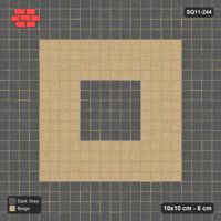 Interlock (Pasco) 10x10 cm · SQ11-244 · Rings in Kerb Frame