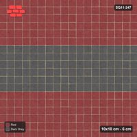 Interlock (Pasco) 10x10 cm · SQ11-247 · Centre Band in Kerb Frame