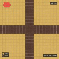Interlock (Pasco) 10x10 cm · SQ11-25 · Stack Bond - Central Cross