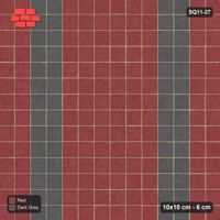 Interlock (Pasco) 10x10 cm · SQ11-27 · Stack Bond - Twin Column Bands