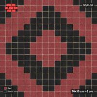 Interlock (Pasco) 10x10 cm · SQ11-30 · Diamond Mosaic in Kerb Frame