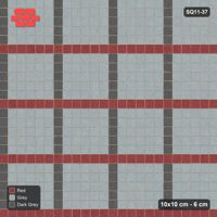 Interlock (Pasco) 10x10 cm · SQ11-37 · Stack Bond - Plaid