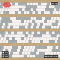 Interlock (Pasco) 10x10 cm · SQ11-38 · Tonal Running Bond with Sand Courses