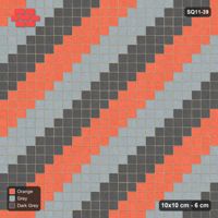 Interlock (Pasco) 10x10 cm · SQ11-39 · Rising Diagonal Stripes