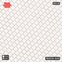 Interlock (Pasco) 10x10 cm · SQ11-40 · Diagonal Running Bond in Kerb Frame