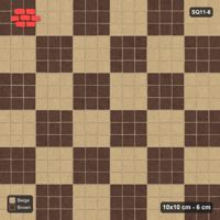 Interlock (Pasco) 10x10 cm · SQ11-6 · Large Block Checkerboard