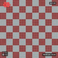 Interlock (Pasco) 10x10 cm · SQ11-63 · Three-Unit Checkerboard