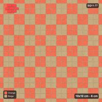 Interlock (Pasco) 10x10 cm · SQ11-77 · Checkerboard in Kerb Frame