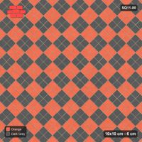 Interlock (Pasco) 10x10 cm · SQ11-80 · Diagonal Checker in Kerb Frame