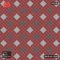 Interlock (Pasco) 10x10 cm · SQ11-88 · Two-Tone Harlequin Diamonds