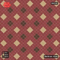 Interlock (Pasco) 10x10 cm · SQ11-91 · Two-Tone Harlequin Diamonds
