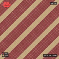 Interlock (Pasco) 10x10 cm · SQ11-99 · Diagonal Course Stripes