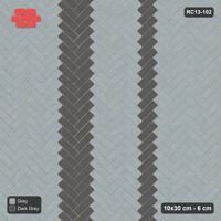 Interlock (Pasco) 10x30 cm · RC13-102 · Herringbone 45 twin 30 cm zig-zag bands