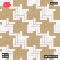 Interlock (Pasco) 10x30 cm · RC13-109 · Herringbone 90 60 cm colour checker