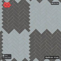 Interlock (Pasco) 10x30 cm · RC13-114 · Herringbone 45 120 cm colour checker