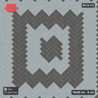 Interlock (Pasco) 10x30 cm · RC13-118 · Herringbone 45 40 cm concentric rings