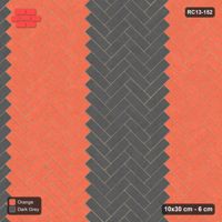 Interlock (Pasco) 10x30 cm · RC13-152 · Herringbone 45 90 cm colour columns