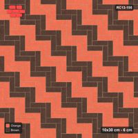 Interlock (Pasco) 10x30 cm · RC13-155 · Herringbone 90 40 cm diagonal stair stripes
