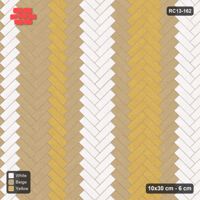 Interlock (Pasco) 10x30 cm · RC13-162 · Herringbone 45 30 cm graded column tones