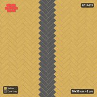 Interlock (Pasco) 10x30 cm · RC13-170 · Herringbone 45 30 cm central zig-zag band