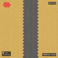 Interlock (Pasco) 10x30 cm · RC13-174 · Herringbone 45 60 cm central zig-zag band
