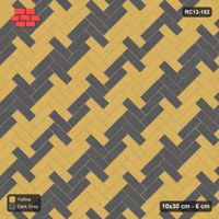 Interlock (Pasco) 10x30 cm · RC13-182 · Herringbone 45 40 cm counter-diagonal stripes