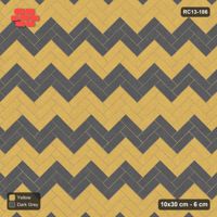 Interlock (Pasco) 10x30 cm · RC13-186 · Herringbone 45 30 cm colour rows