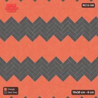 Interlock (Pasco) 10x30 cm · RC13-188 · Herringbone 45 60 cm colour rows