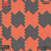 Interlock (Pasco) 10x30 cm · RC13-200 · Herringbone 45 60 cm colour checker