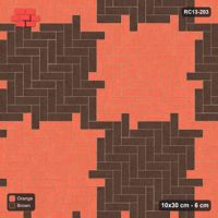 Interlock (Pasco) 10x30 cm · RC13-203 · Herringbone 90 120 cm colour checker