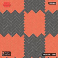 Interlock (Pasco) 10x30 cm · RC13-204 · Herringbone 45 120 cm colour checker