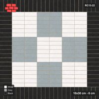 Interlock (Pasco) 10x30 cm · RC13-22 · Plank field with double soldier border