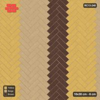 Interlock (Pasco) 10x30 cm · RC13-240 · Herringbone 45 60 cm colour columns with Kerb 40H frame